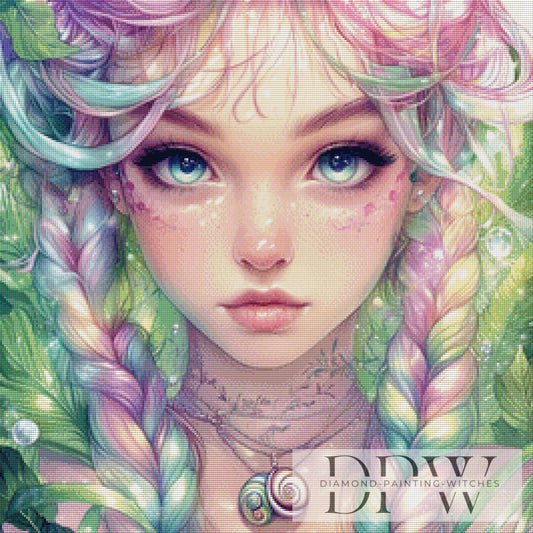 Sugar Cotton by Sweet_Loco_AI 80x80cm mit 200 Farben DPW-2570