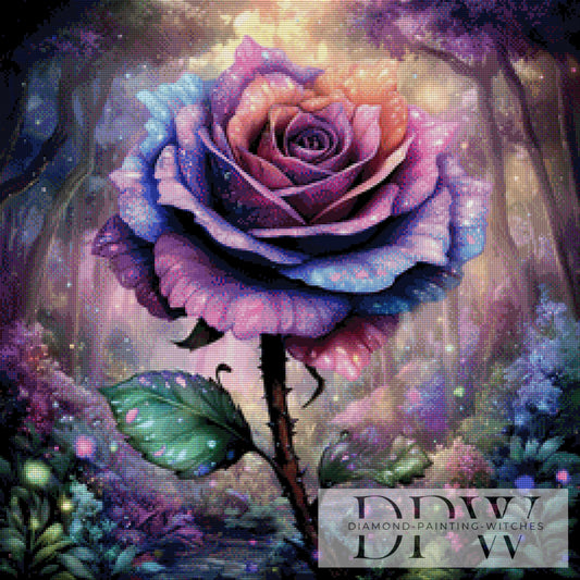 Magische Rose by Sweet_Loco_AI 80x80cm mit 260 Farben DPW-2580