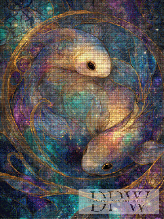 Fische by Elly_A.I. 60x80cm mit 200 Farben DPW-2603