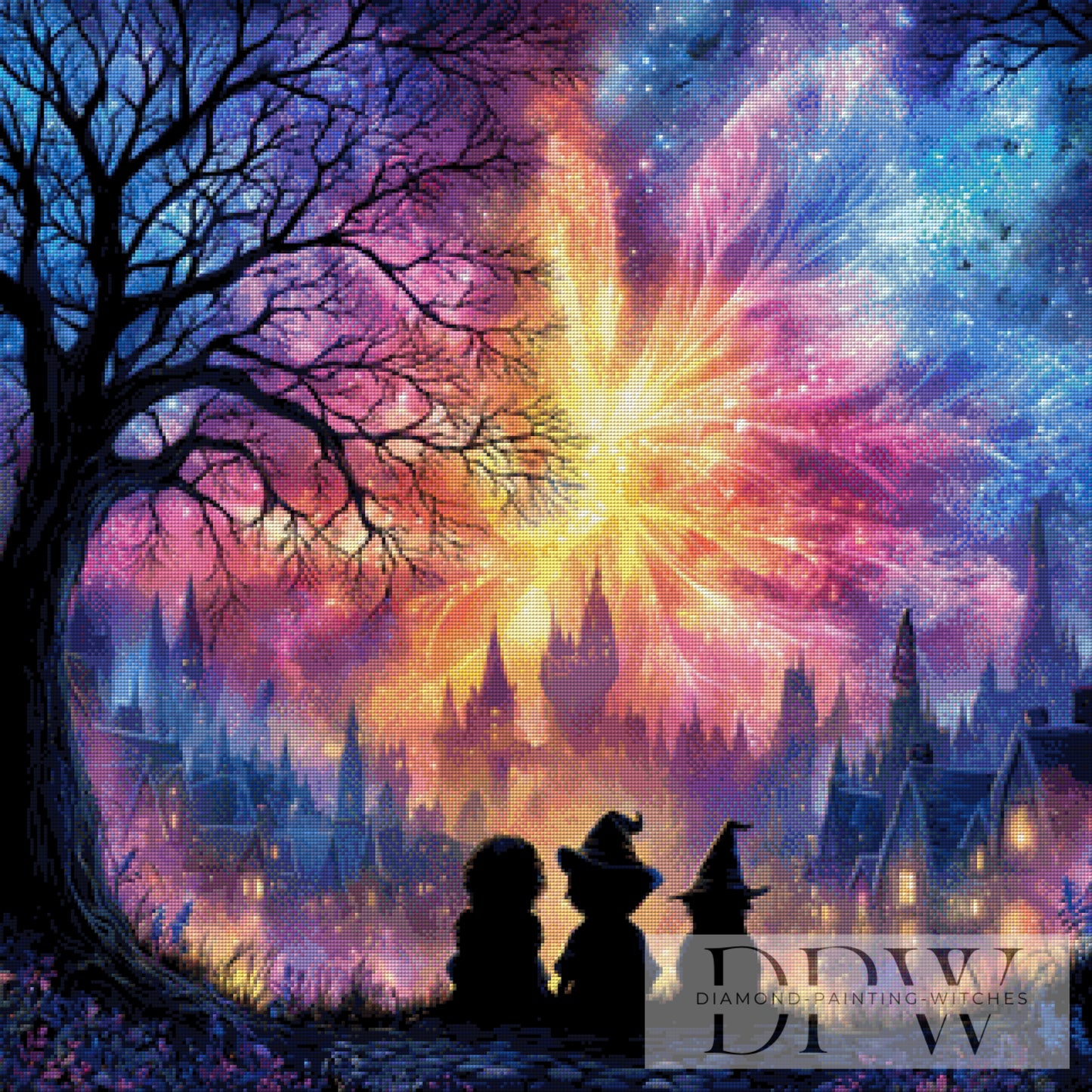 Feenfeuerwerk by Sweet_Loco_AI 80x80cm mit 230 Farben DPW-2614
