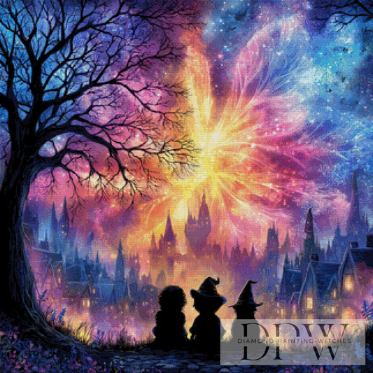 Feenfeuerwerk by Sweet_Loco_AI 80x80cm mit 230 Farben DPW-2614