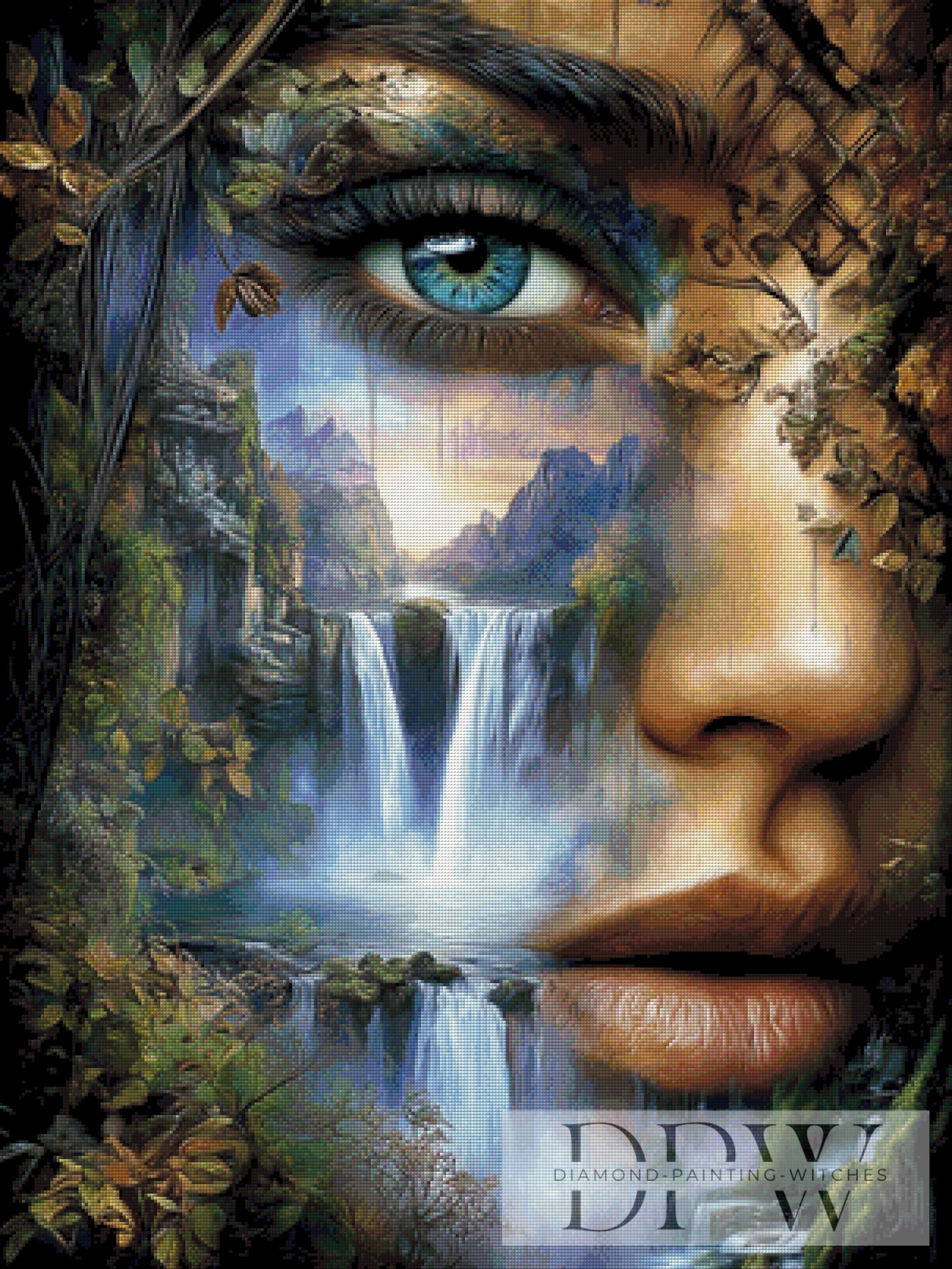 Landschaft meiner Gedanken by Sweet_Loco_AI 75x100cm mit 190 Farben DPW-2623