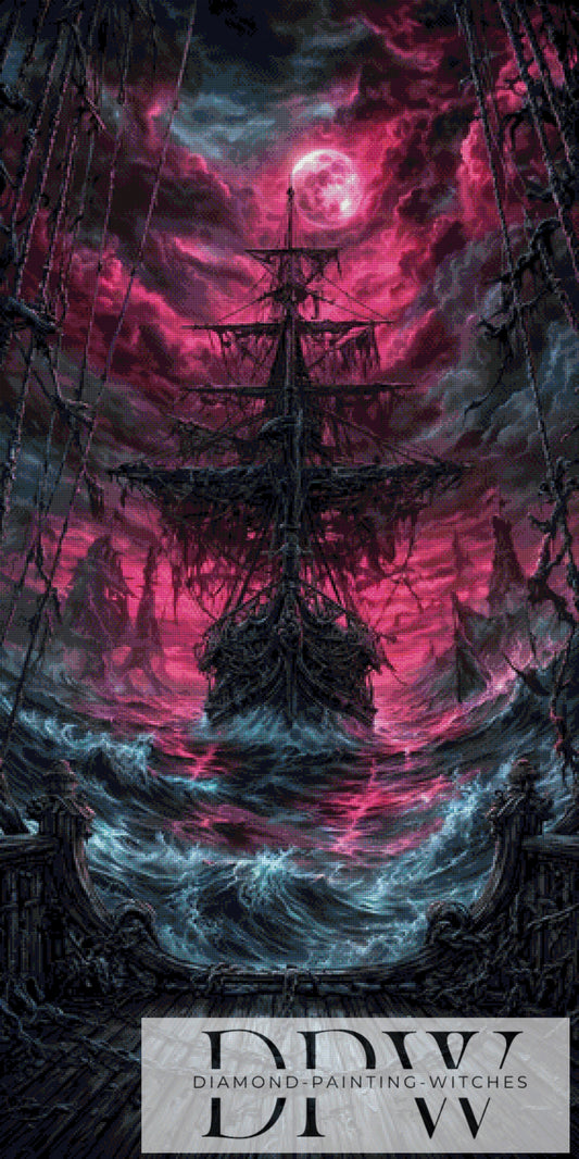 DPW-262 Blood Moon Sailor by Pixxel Pics 70x140cm 120 Farben **SOFORTKAUF** ECKIGE Steine