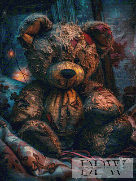 Creepy Teddy by Casalla Vendetta 75x100cm mit 150 Farben DPW-2646