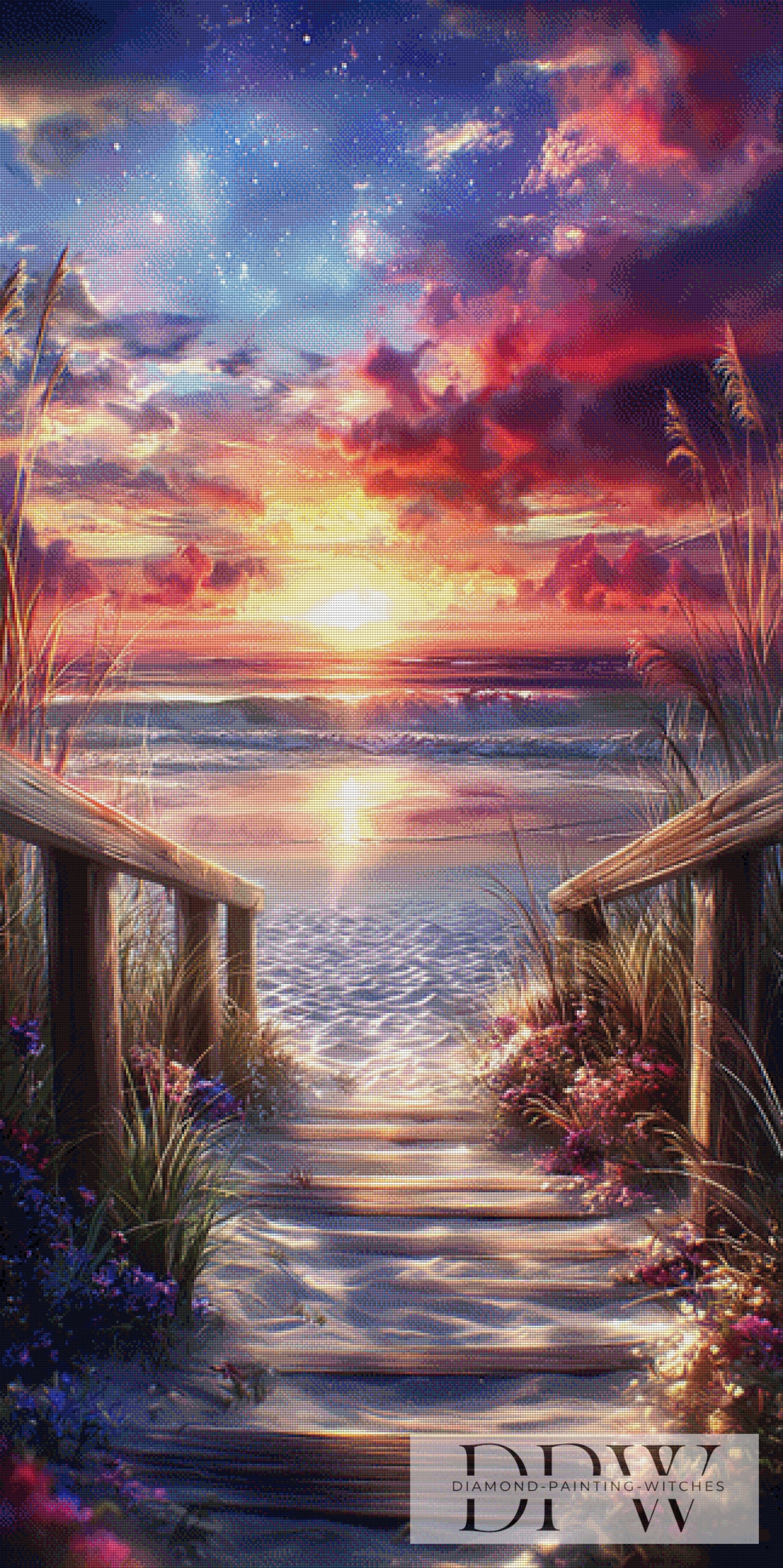 Der Weg zum Horizont by ellufija 80x160cm mit 280 Farben DPW-2682