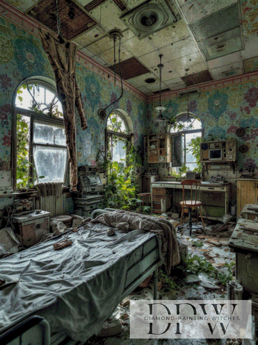 Lost Krankenzimmer by QN, 90x120cm mit 140 Farben DPW-2685