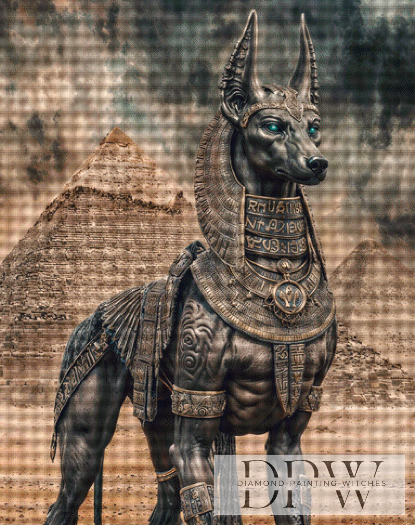 Guardian of the pyramids by Pixxel Pics 95x120cm mit 110 Farben DPW-2688