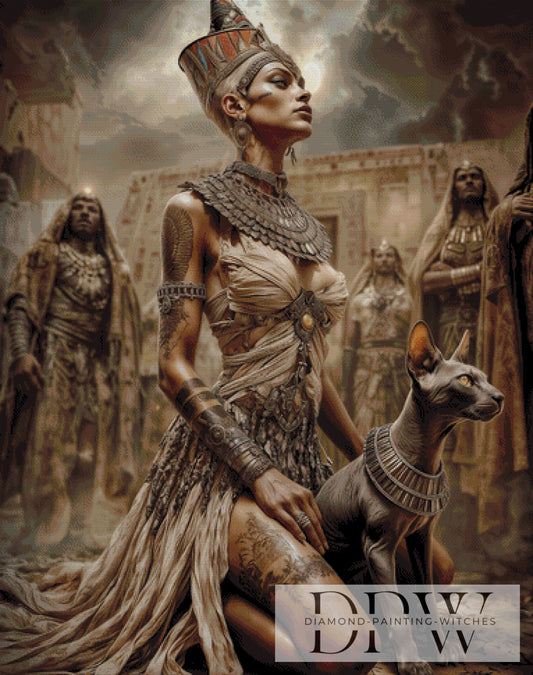 Godess of egypt by Pixxel Pics 95x120cm mit 100 Farben DPW-2689
