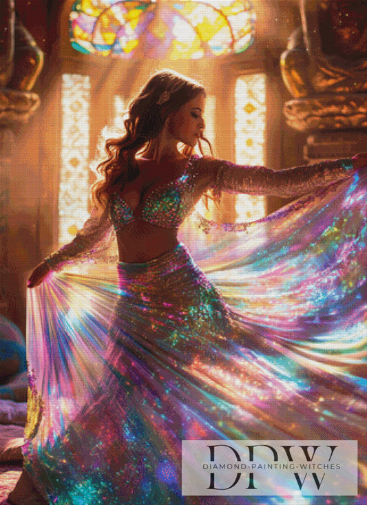 Orient Belly Dancer by ellufija 80x110cm mit 380 Farben DPW-2691