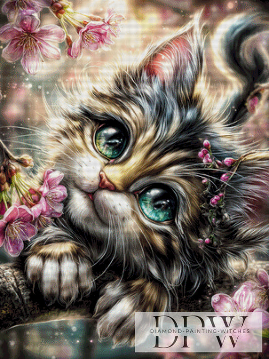 Glückskatze by Sweet_Loco_AI 75x100cm mit 270 Farben DPW-2705