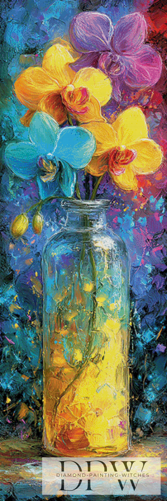 Orchideenglas by CreatiVart 50x150cm mit 400 Farben DPW-2717