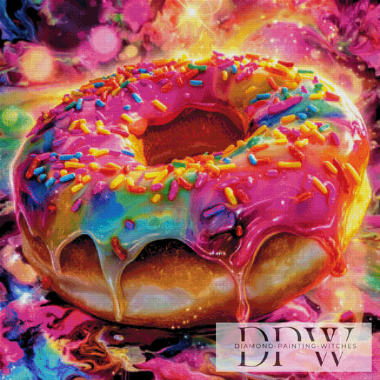 Donut by CreatiVart 80x80cm mit 350 Farben DPW-2720
