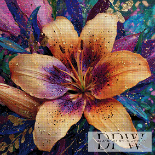 Party Lilie by Luna 70x70cm mit 260 Farben DPW-2816