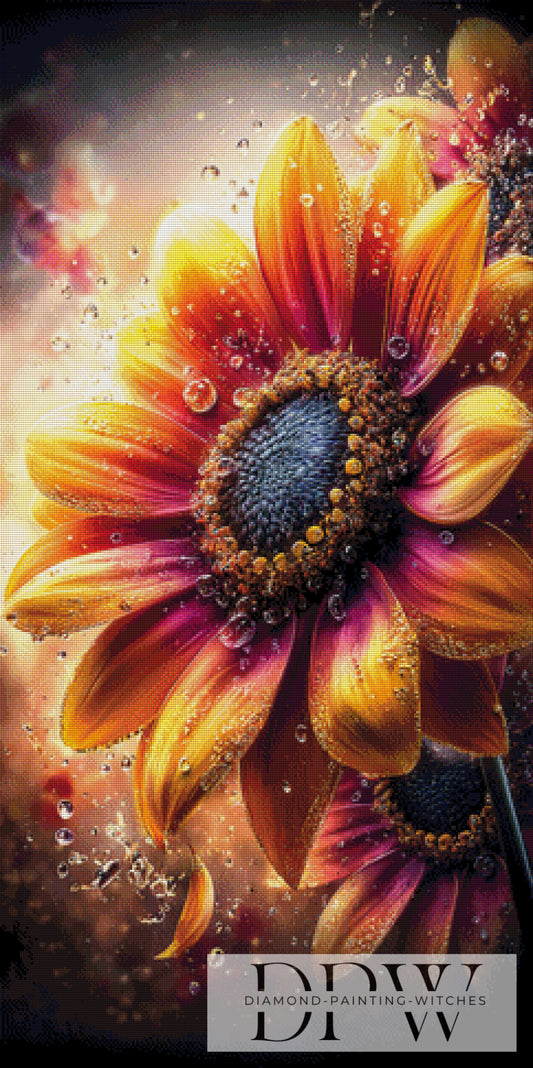 Mega Sonnenblume by ellufija 60x120cm mit 270 Farben DPW-2833