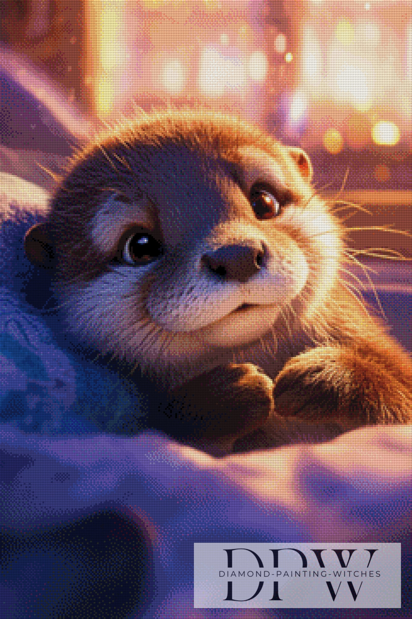 Müder Otter by ellufija 60x90cm mit 170 Farben DPW-2834