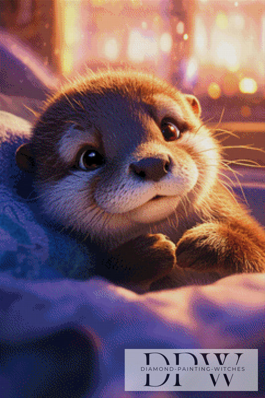Müder Otter by ellufija 60x90cm mit 170 Farben DPW-2834