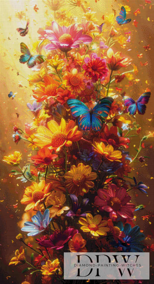 Spring Flowers by Pixxel Pics 60x110cm mit 320 Farben DPW-2835
