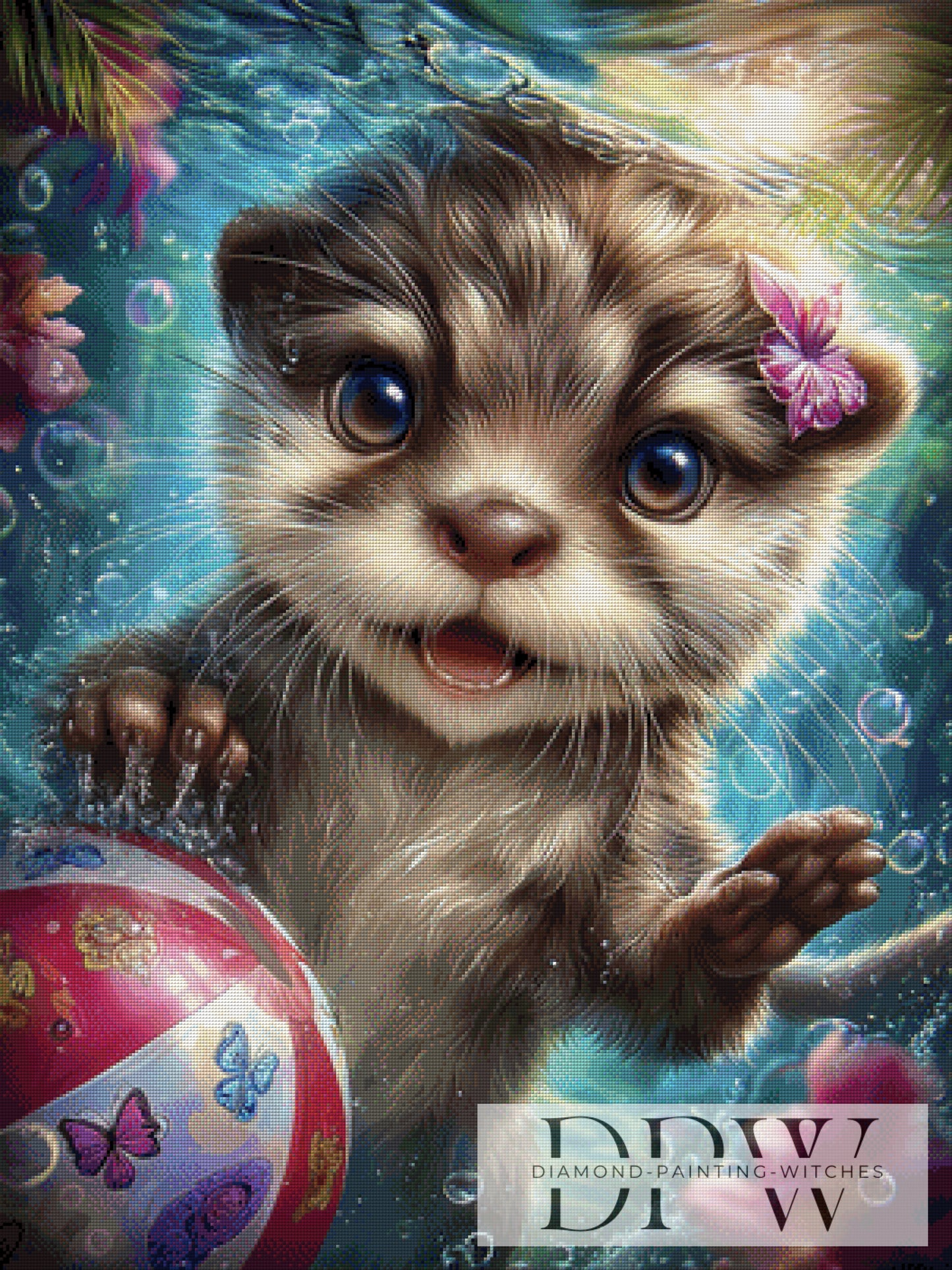 Klein Otter spielt by _Sweet_Loco_AI 75x100cm mit 290 Farben DPW-2841