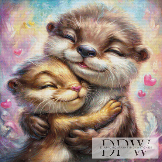 Kuschelotter by _Sweet_Loco_AI 80x80cm mit 240 Farben DPW-2842