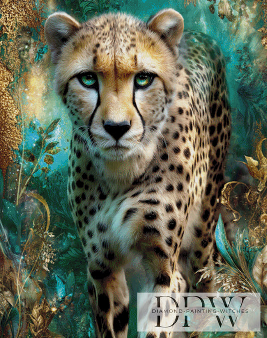 Panthera by Elly_A.I. 95x120cm mit 220 Farben DPW-2848
