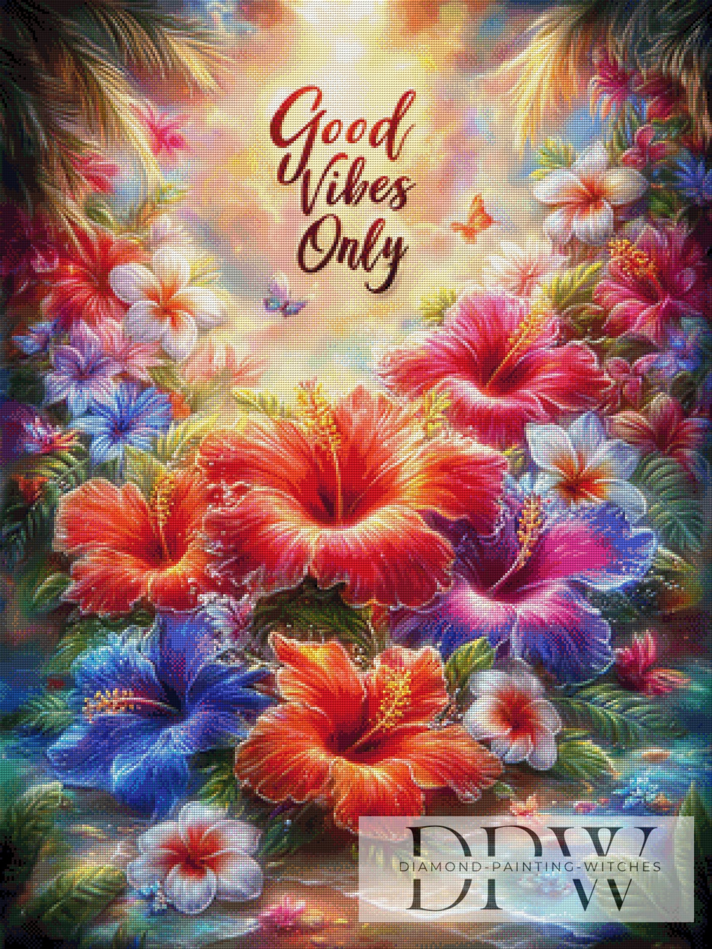 Good Vibes Only by elllufija 75x100cm mit 400 Farben DPW-2853
