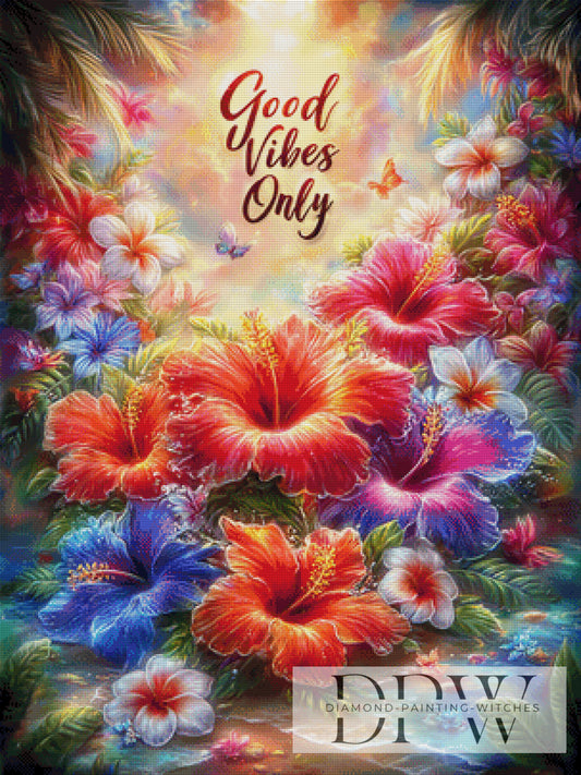 Good Vibes Only by elllufija 75x100cm mit 400 Farben DPW-2853