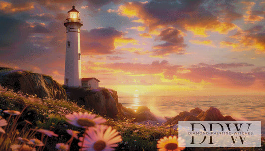 Lighthouse Coast by theA.art 140x80cm mit 200 Farben DPW-2853