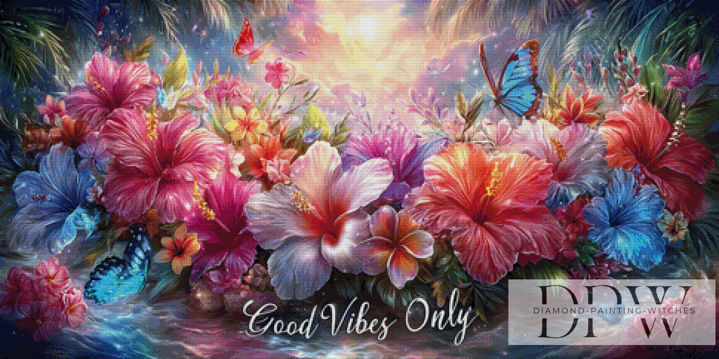 Good Vibes Only II by ellufija 120x60cm mit 120 Farben DPW-2855