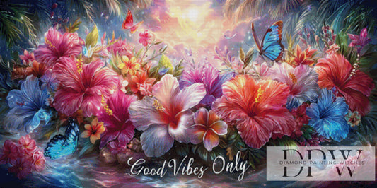 Good Vibes Only II by ellufija 120x60cm mit 120 Farben DPW-2855