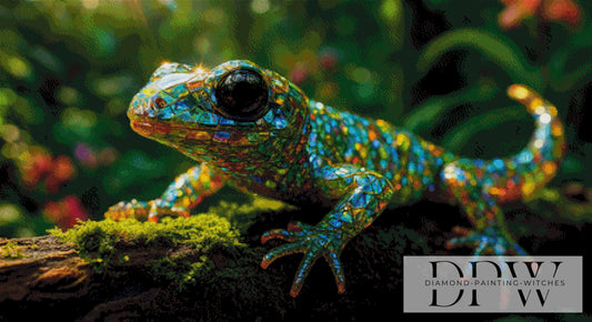 Funkel Gecko by Moonlight 110x60cm mit 260 Farben DPW-2880