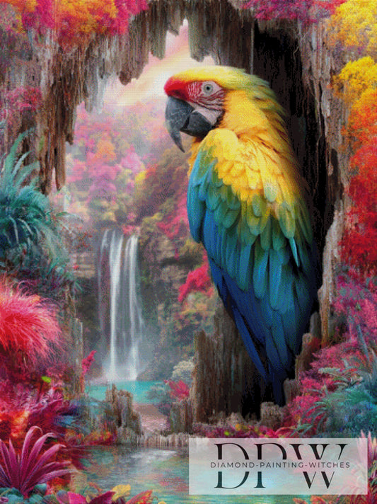 Blick ins Paradies by QN 90x120cm mit 390 Farben DPW-2896