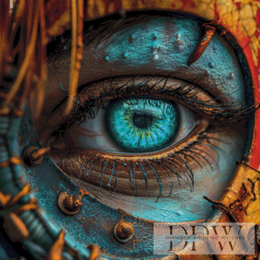 Mystical Eye by theA.art 70x70cm mit 180 Farben DPW-289