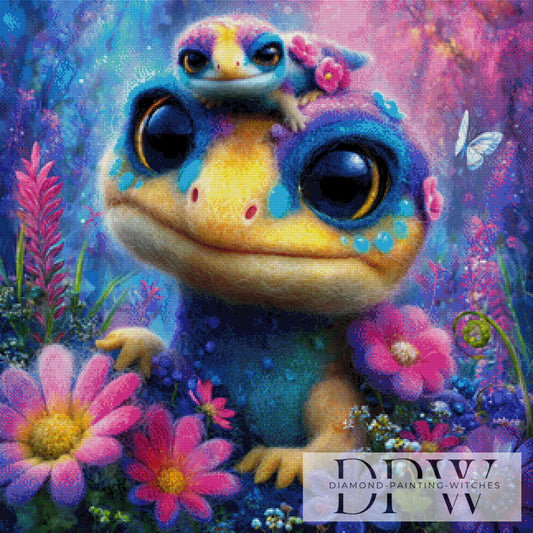 Wollechsi by Elly_A.I. 80x80cm mit 330 Farben DPW-2901