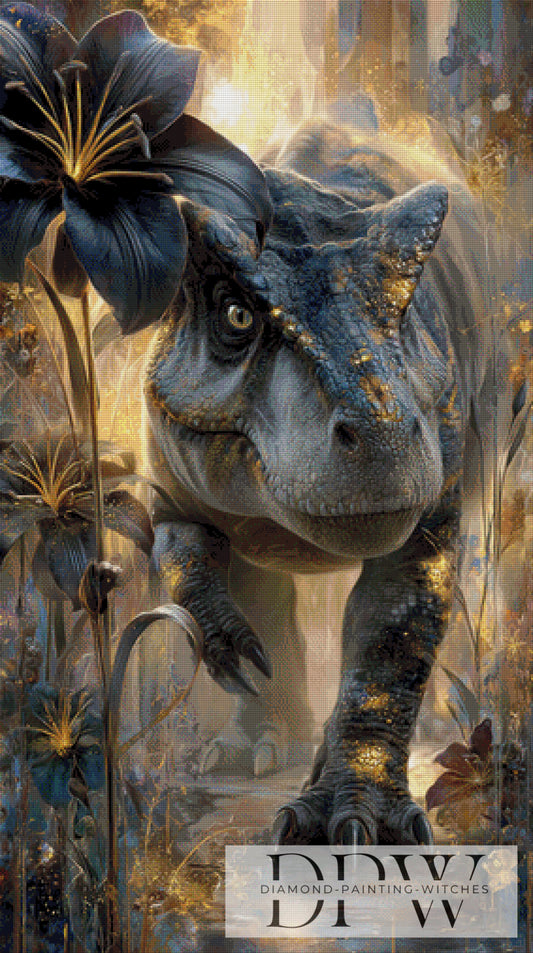 Lilien T-Rex by Elly_A.I. 70x125cm mit 165 Farben DPW-2903