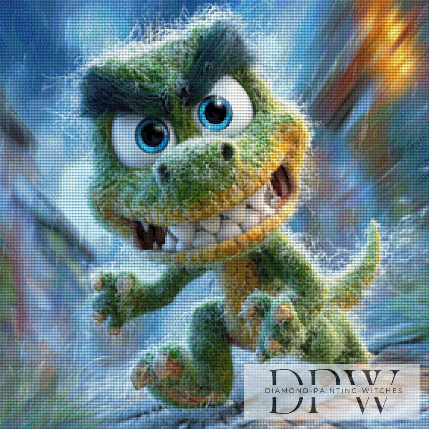 Filzi Dino by CreatiVart 70x70cm mit 250 Farben DPW-2910