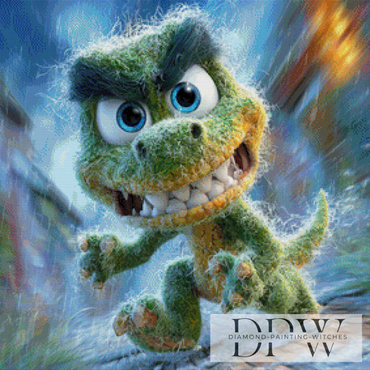 Filzi Dino by CreatiVart 70x70cm mit 250 Farben DPW-2910