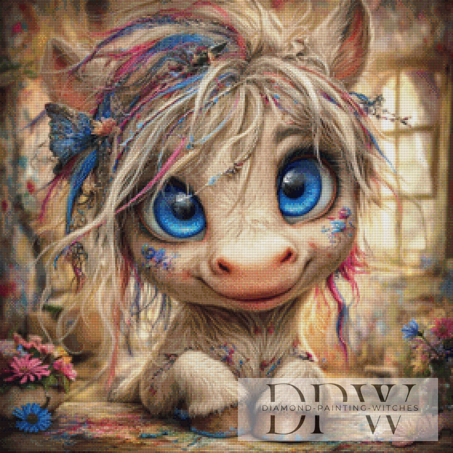Heidi Hafer by CreatiVart 70x70cm mit 220 Farben DPW-3937