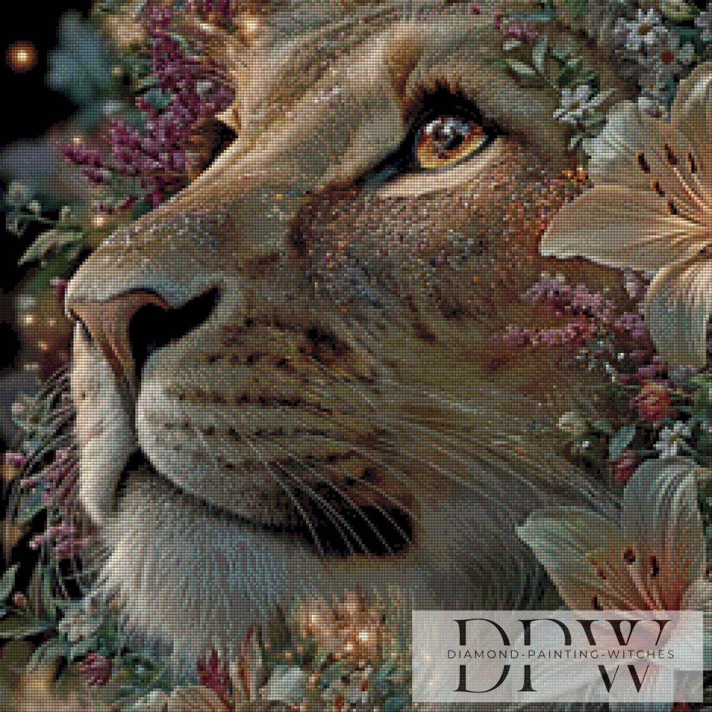 Aslan by Morrigan 60x60cm mit 120 Farben DPW-2939