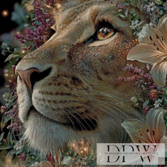 Aslan by Morrigan 60x60cm mit 120 Farben DPW-2939