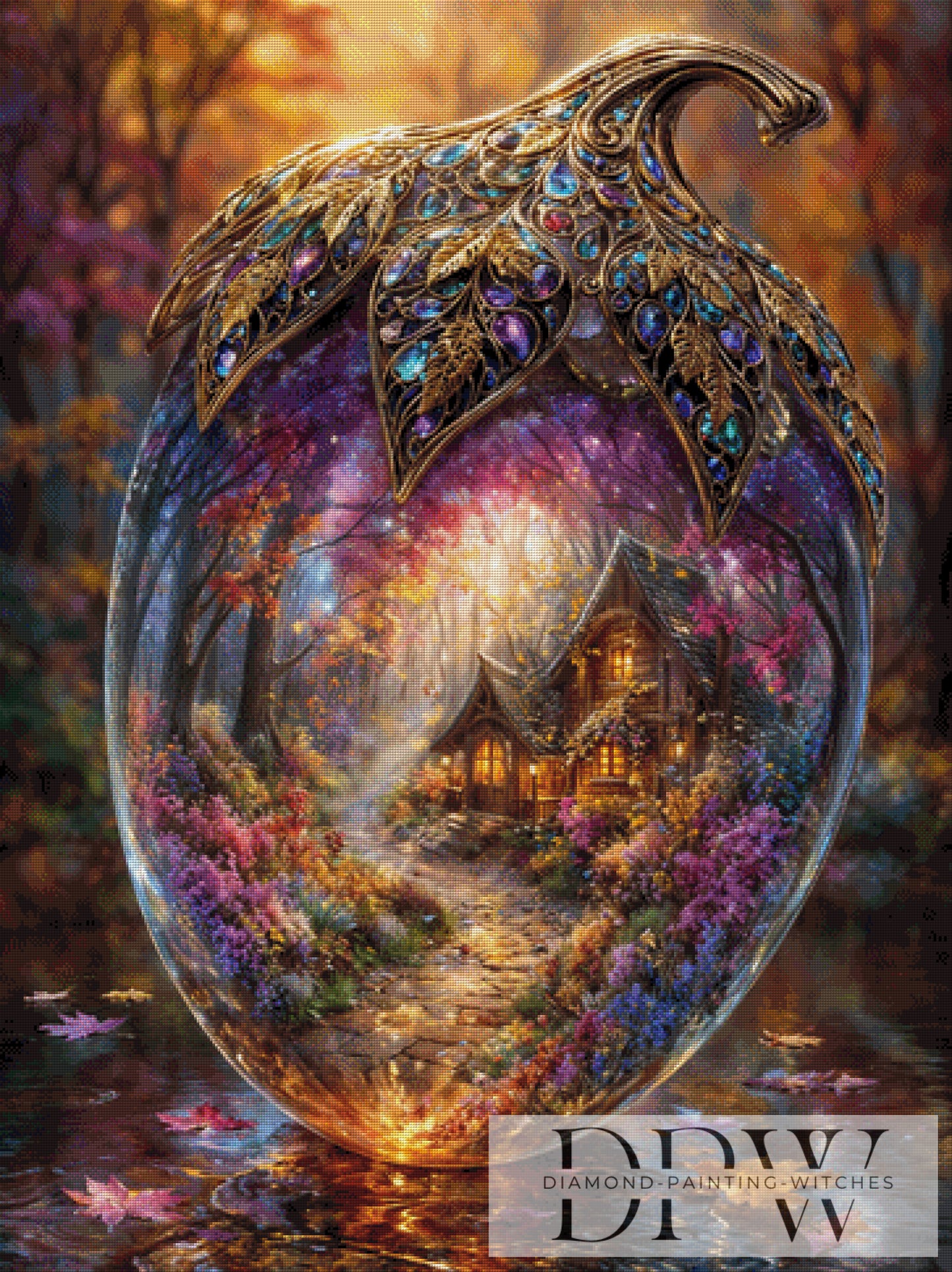 Glass Acorn by Pixxel Pics 90x120cm mit 310 Farben DPW-2944