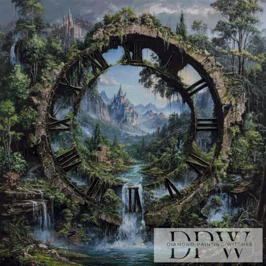 Clock Portal by Pixxel Pics 110x110cm mit 130 Farben DPW-2945