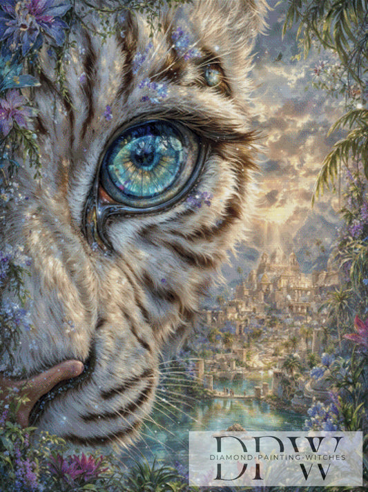 Territory of the Tiger  by Pixxel Pics 90x120cm mit 210 Farben DPW-2950