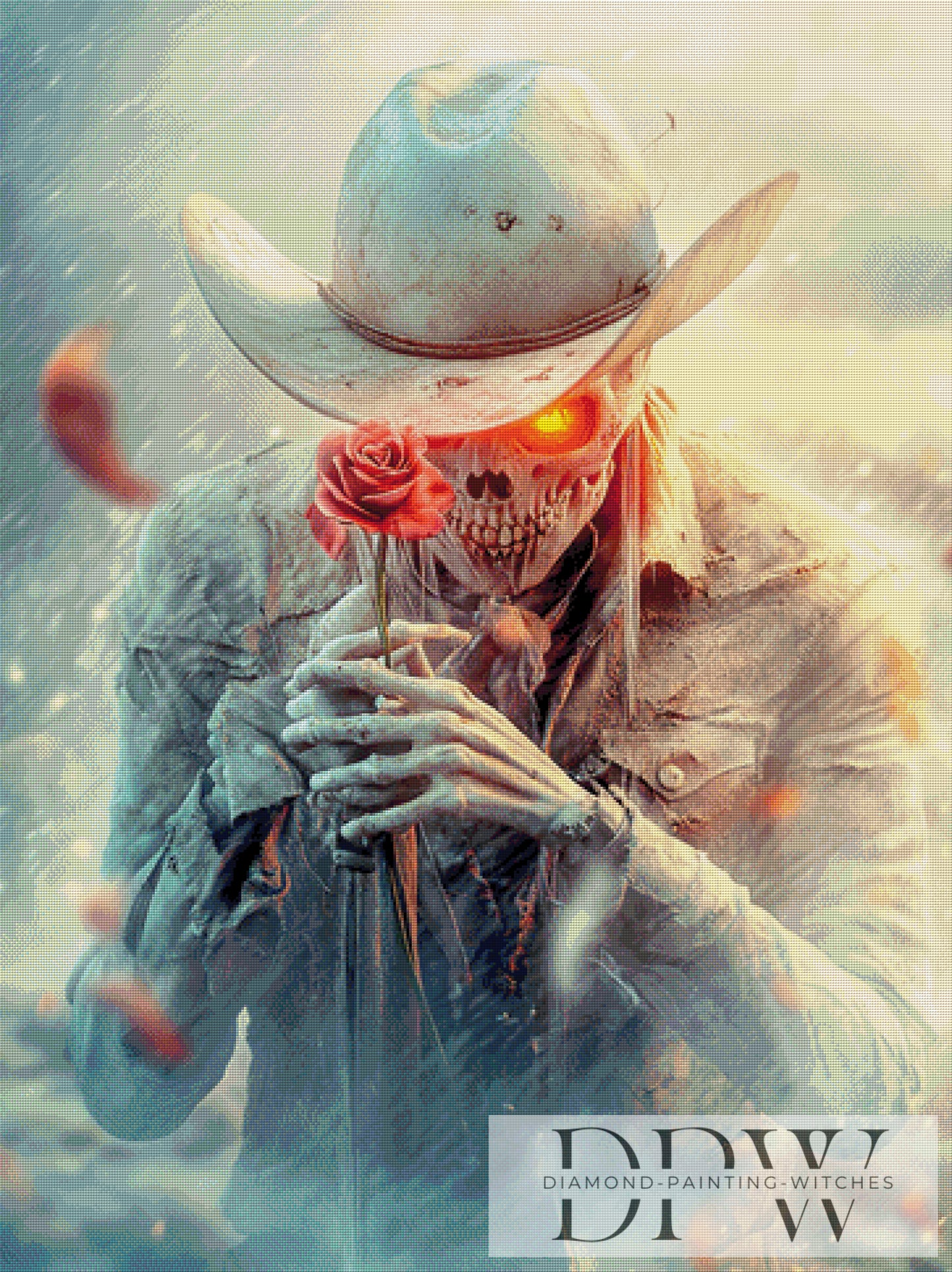 Romantic Gunslinger by Pixxel Pics 90x120cm mit 220 Farben DPW-2954