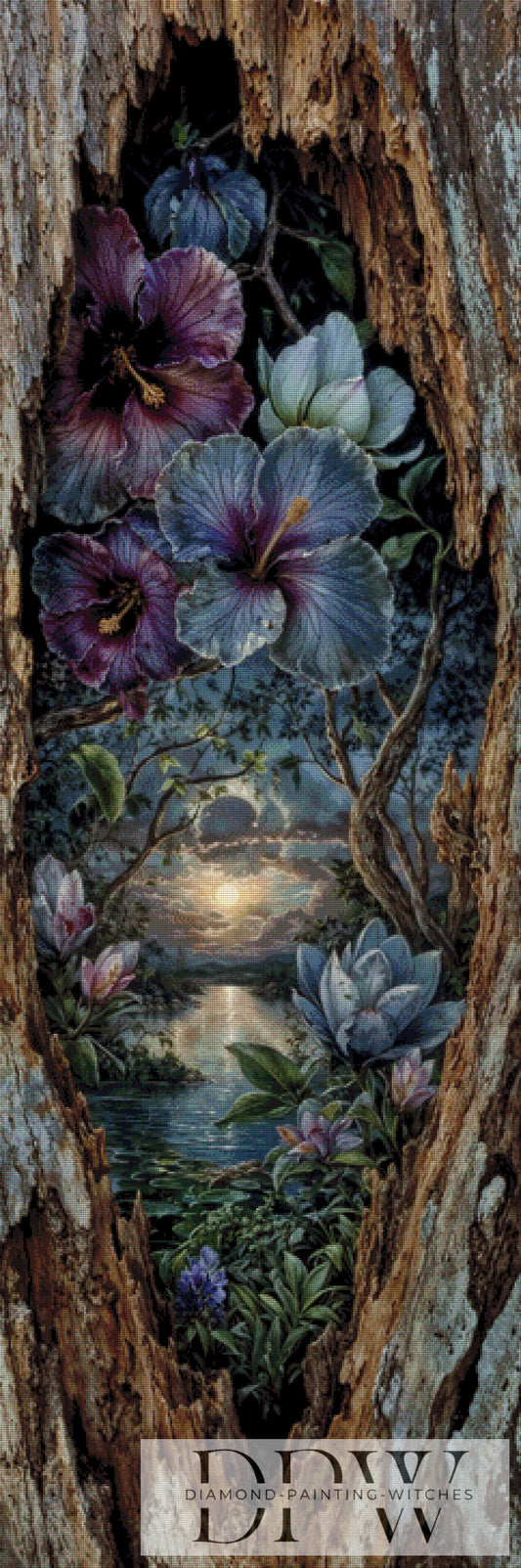 Tropic in a hole by Pixxel Pics 60x180cm mit 150 Farben DPW-2955