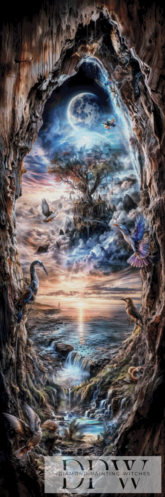 Fantasien in a hole by Pixxel Pics 60x180cm mit 210 Farben DPW-2956