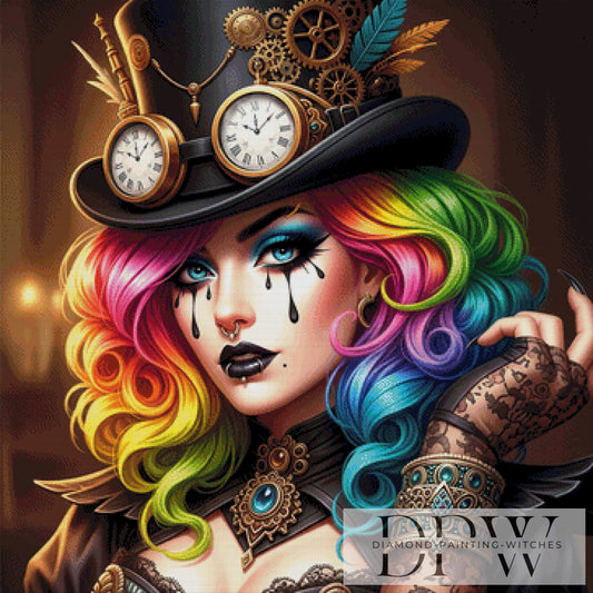 Lady of Steel by The Dark Unicorn 90x90cm mit 350 Farben DPW-2964