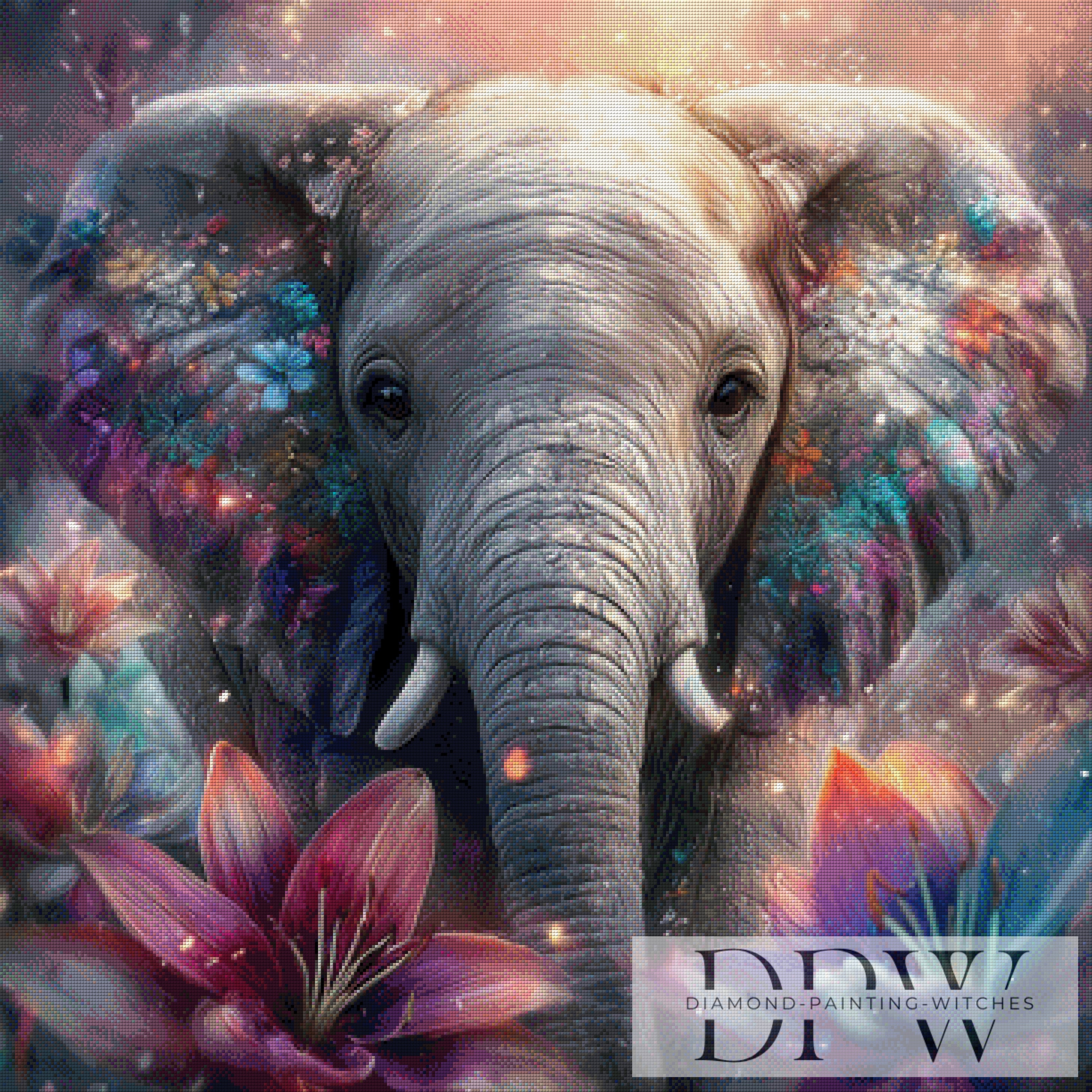Lilien Elefant by ellufija mit 250 Farben