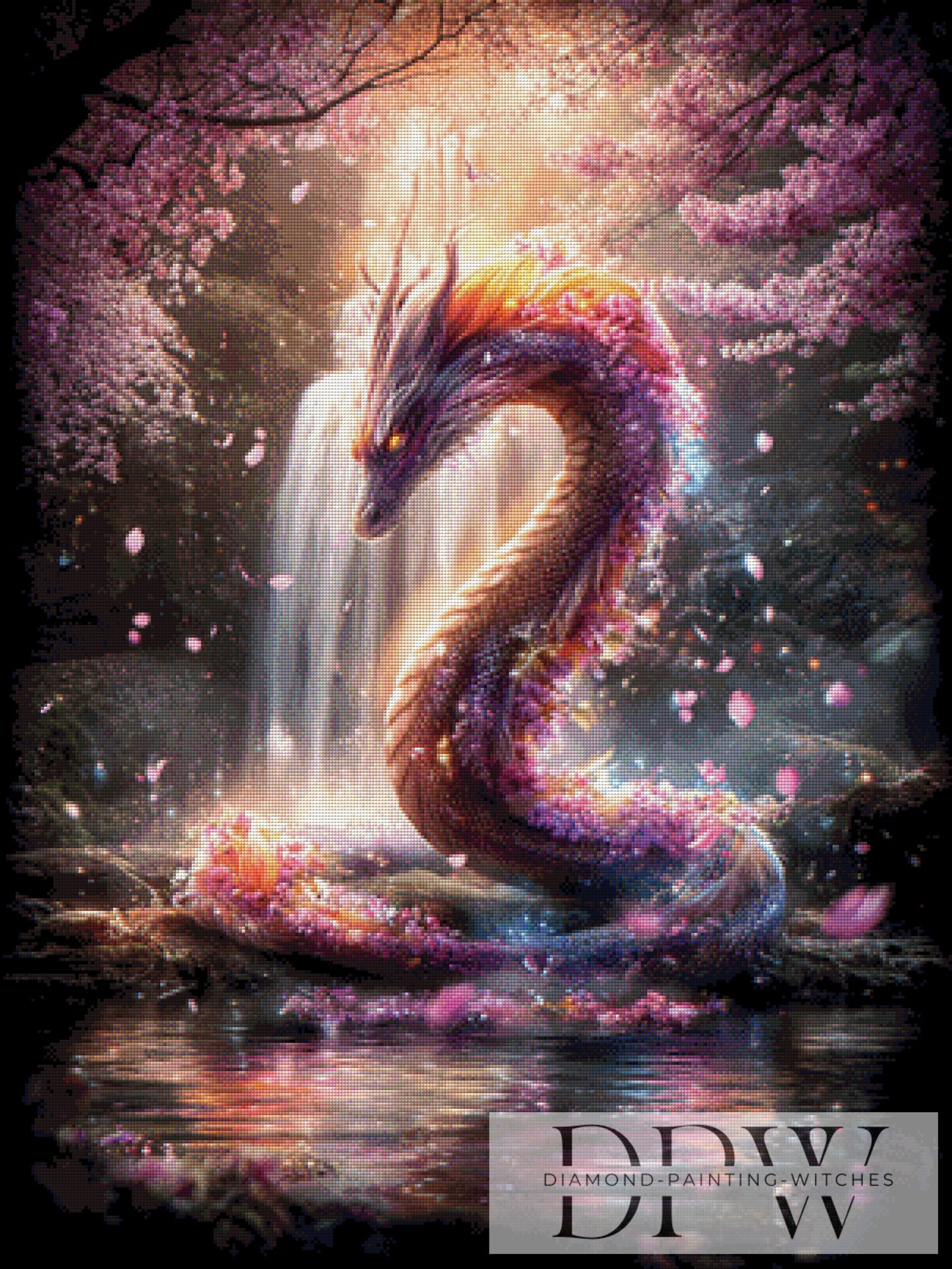 Seelendrache by ellufija 75x100cm mit 240 Farben DPW-2966