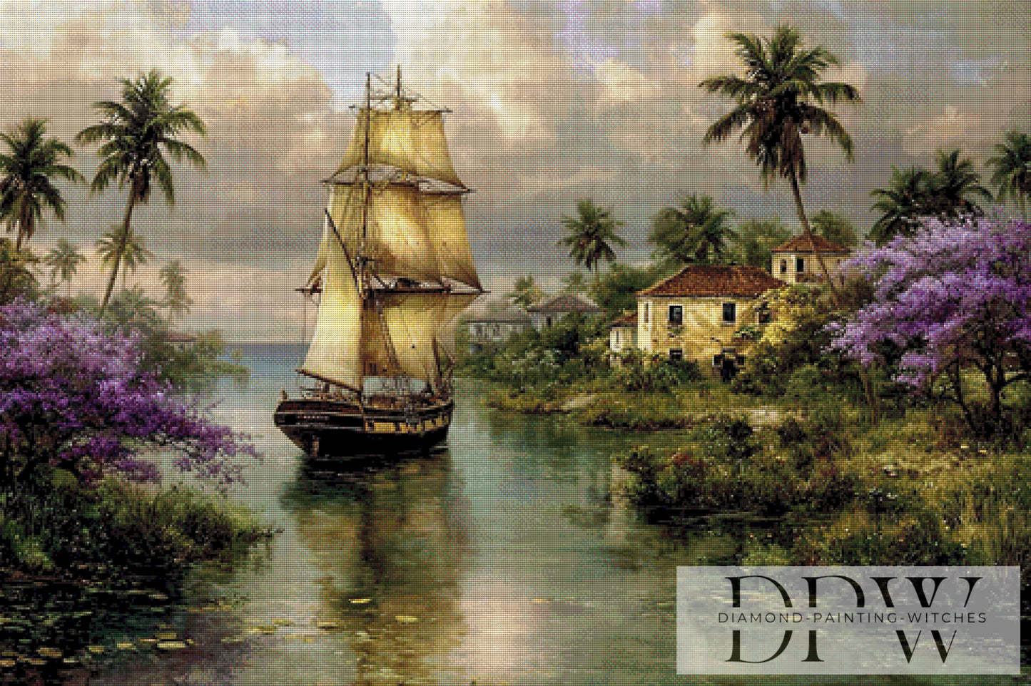 Karibik Traum by Catill 120x80cm mit 160 Farben DWP-2969