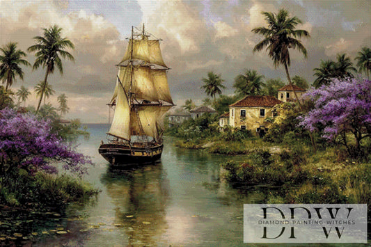 Karibik Traum by Catill 120x80cm mit 160 Farben DWP-2969